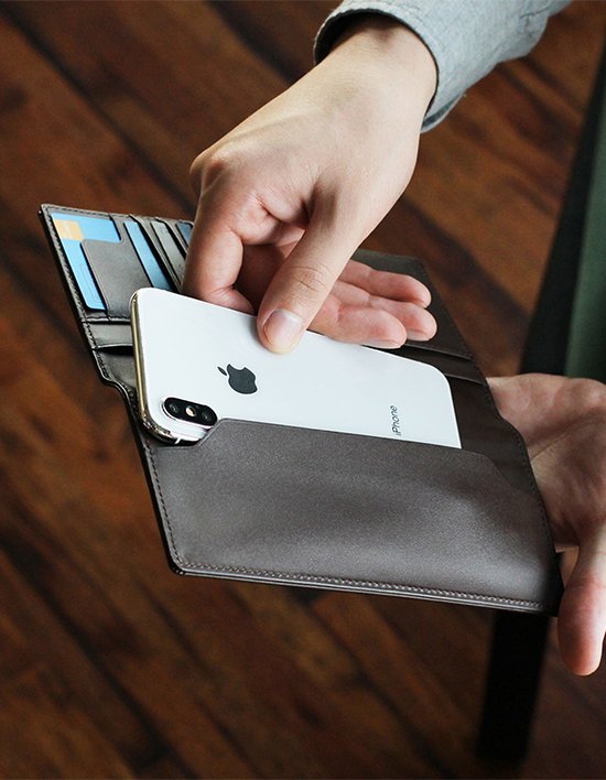 [에가든] 플랫롱 스마트폰 케이스 카드 수납 장지갑