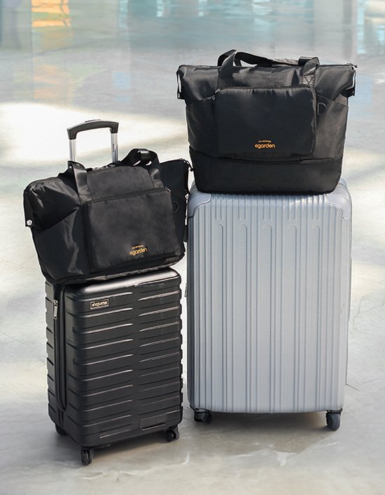 [에가든] 트래블러 폴딩 보스턴백 캐리어 결합 다용도 여행 보조 가방