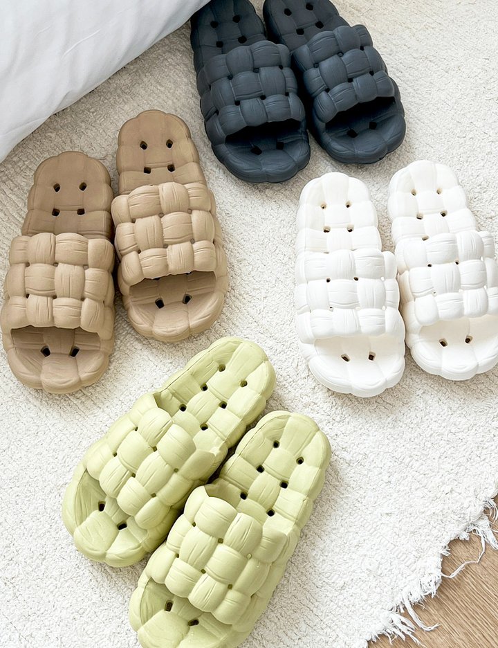 [무타공마켓] 볼록볼록 푹신한 퀼트 욕실화 10종 (택1)