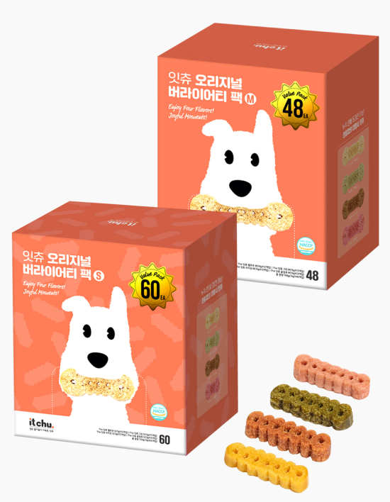 [핏펫] 잇츄 오리지널  4가지맛을 한번에 즐기는 버라이어티팩 2종 택 1 (S/M)