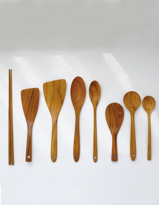 [아카시아] 오일마감 티크우드 조리기 (택1)