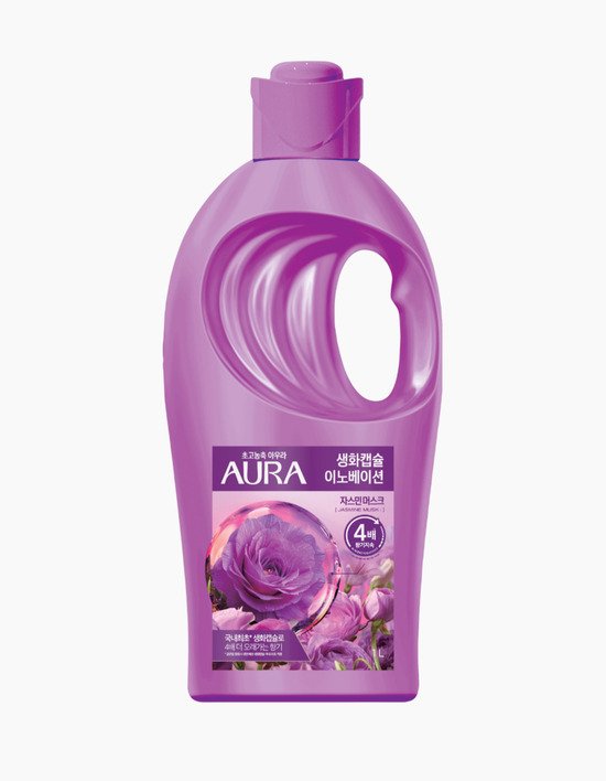 [아우라] 생화캡슐 초고농축 섬유유연제 용기1L (자스민머스크)