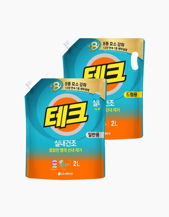 [테크] 실내건조 액체세제 (2L) 2종 (택1)