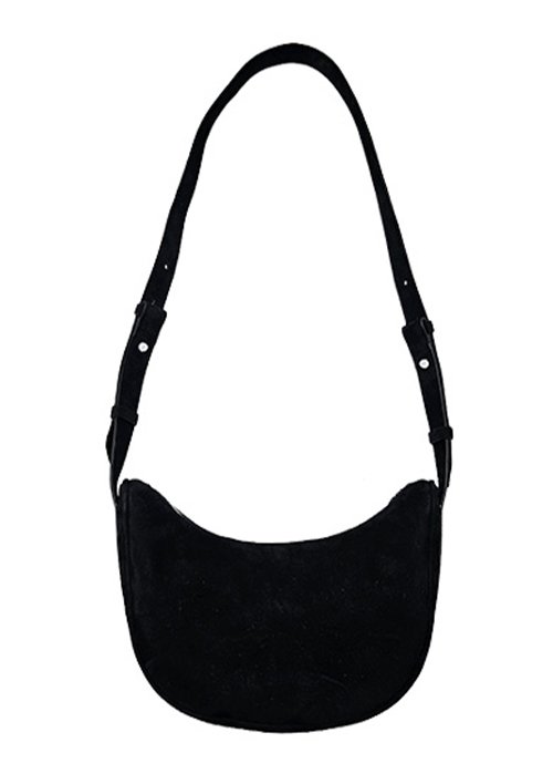 [로보] 스웨이드 하프문 백