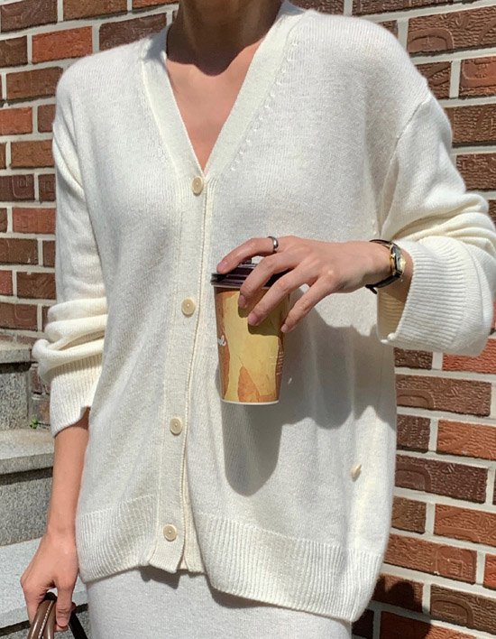 [liwuliwu]  Melange Mood Cardigan