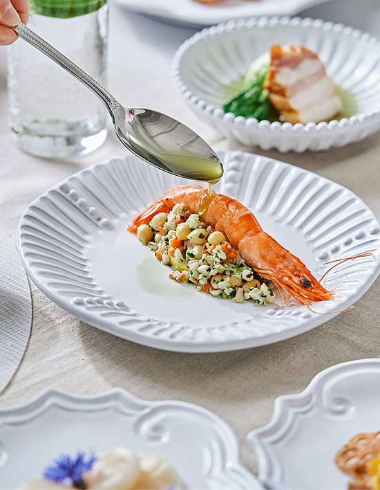 [VBC까사] (컬리단독) 인칸토 스트라이프 브런치 세트 6P (단품)