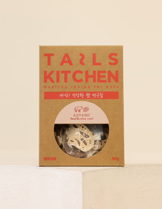 [테일스키친] 햇연근칩 소고기-연근 (50g)