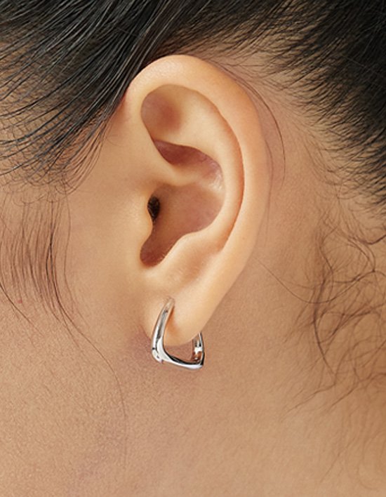 [바이이에르] (W) 호보백 원터치 귀걸이 (WHITE)