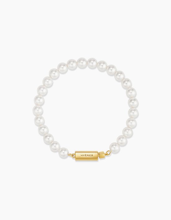 [이에르로르] H에디션 실버(Y) 화이트 진주 비드 팔찌 6mm (FREE)