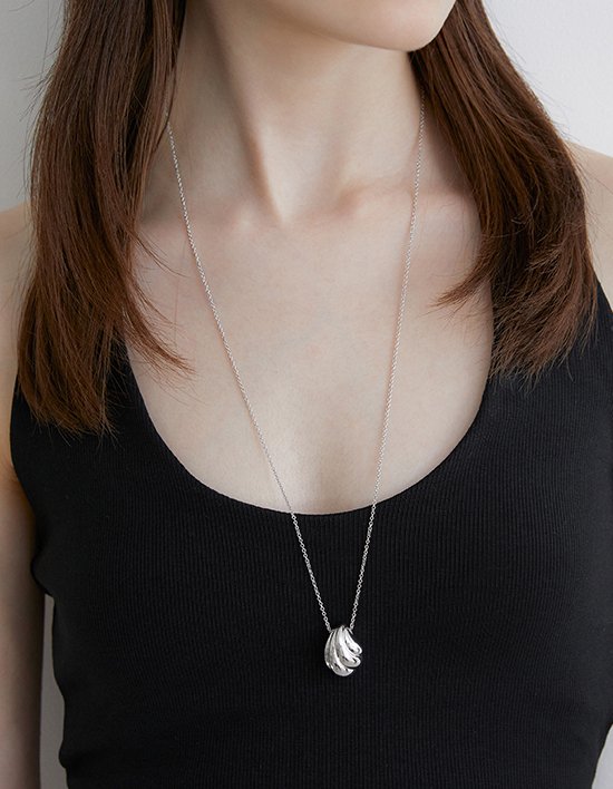 [바이이에르] 에코쉘 체인 목걸이 (단품)