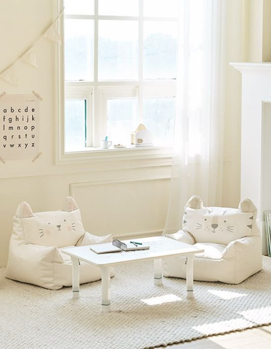 [코아코아] 쁘띠 키즈 빈백 동물 디자인 빈백 바른자세 2종 (택1)