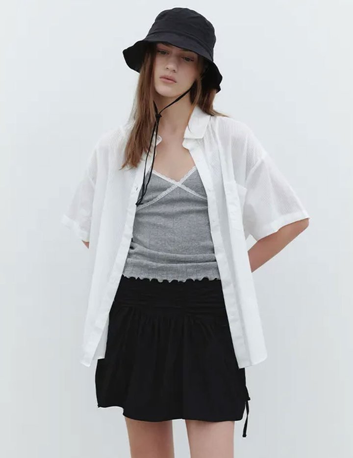 [그노노이] 포인텔 레이스 슬리브리스 (Gray)