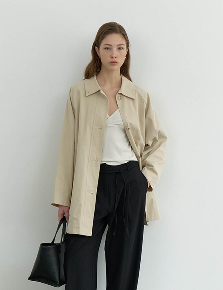 [그노노이] 클래식하프트렌치코트 (Beige)