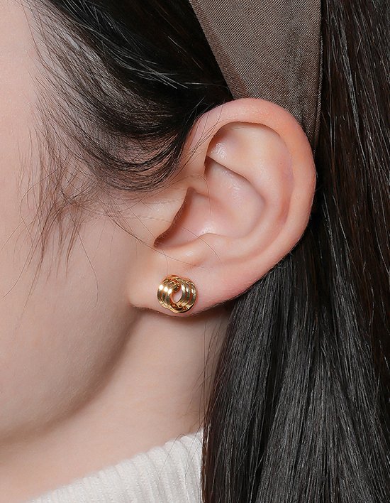 [다나버튼] 심플 미니 래디언스 귀걸이