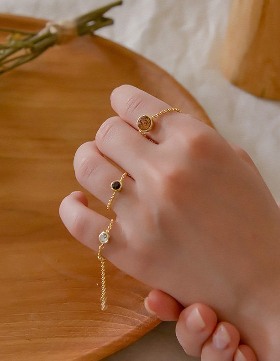 [다나버튼] 벨라 스와로브스키  반지_미디움