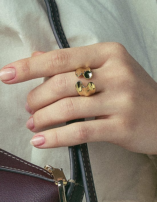 [다나버튼] 미스틱 밸리 웨이브 오픈 반지