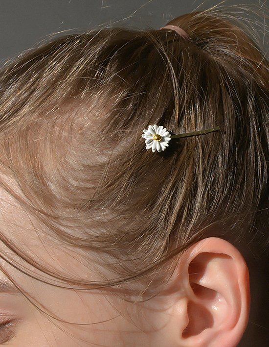 [다나버튼] 데이지 골드 메탈 헤어핀