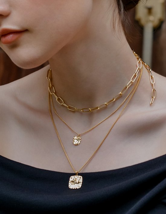 [다나버튼] 클래식 체인 목걸이_스몰