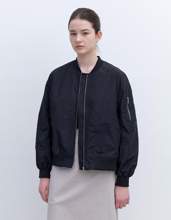[AYU] 리사이클 봄버자켓 블랙