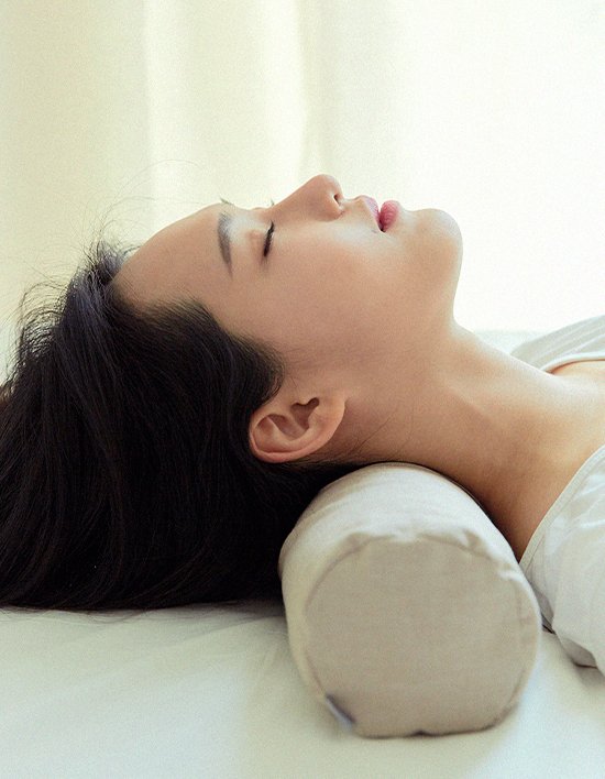 [엣프터] 같이베개 목주름 예방 원통 경추베개