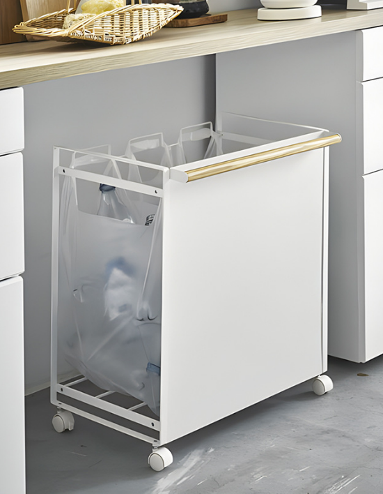 [호랑소랑] 모딜리아니 3단 철제 분리수거함 (단품)