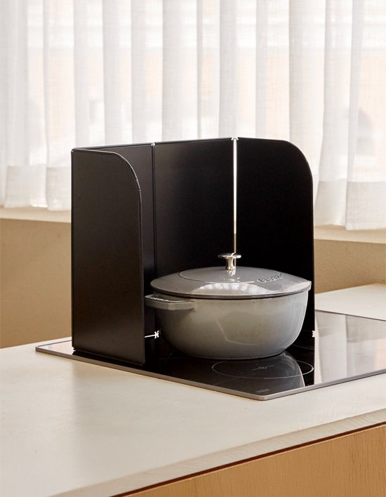 [리본제이] 4단 접이식 가스레인지 인덕션 가림막 가드