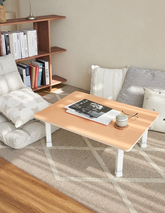 [스토리퍼니쳐] 4단높이조절 유광 e0 LPM 밀러 라운드 테이블 800 7종 (택1)