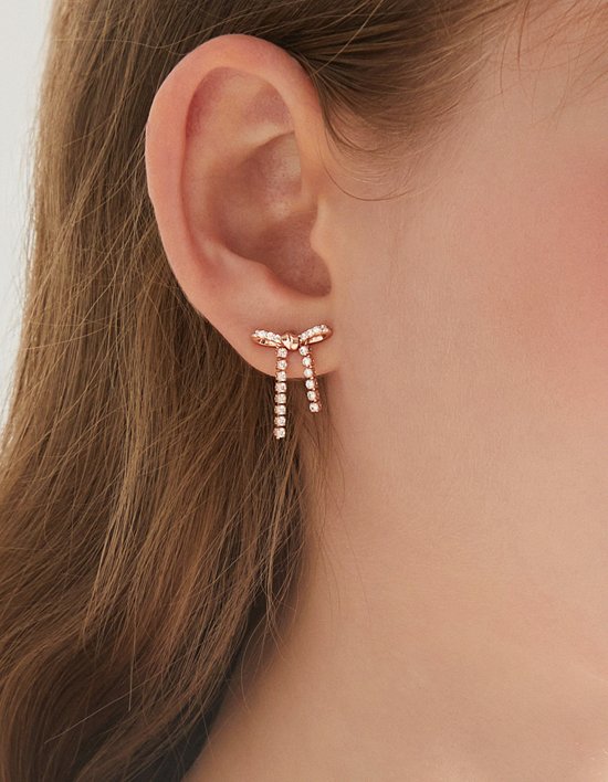 [제이에스티나] 헤르보 테니스 드롭 귀걸이 (단품)