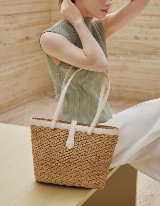 [제이에스티나 백] 숄레 미듐 숄더 가방 아이보리 (단품)