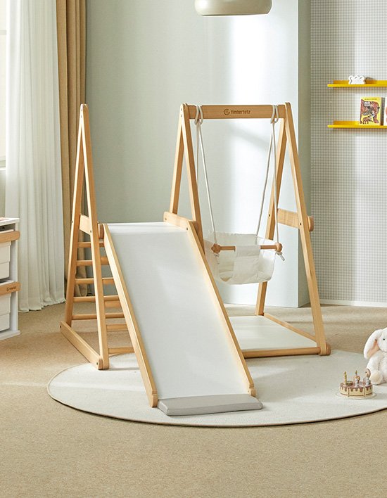 [팀버토츠] 로나 원목 정글짐+매트 포함 (기사방문설치)