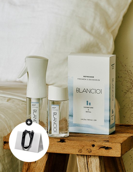 [블랑101] 리프레셔 본품+리필 세트 시그니처 2P(쇼핑백 소 2개 포함)