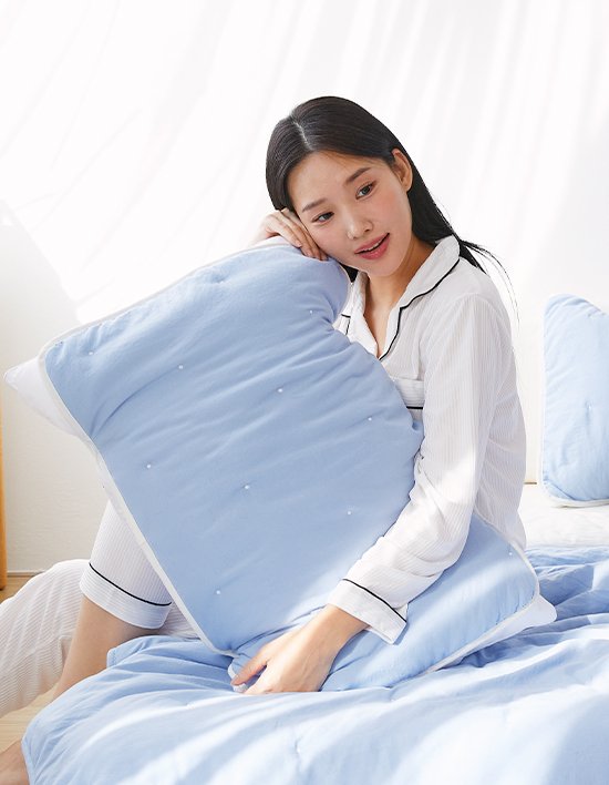 [베네베딩] 포근한 밴드형 베개커버 50x70 12종 (택1)