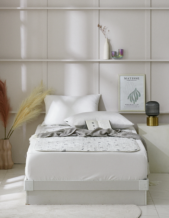 [글루바인] 전자파안심 타이머 물세탁 전기요 2310S 극세사 2종(택1)