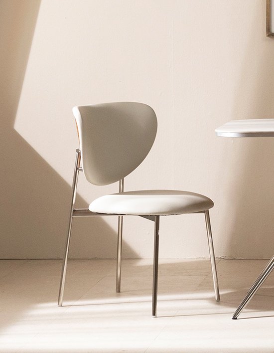 [라움에스알] 모이 식탁의자 편안한 인테리어 카페 스틸 체어