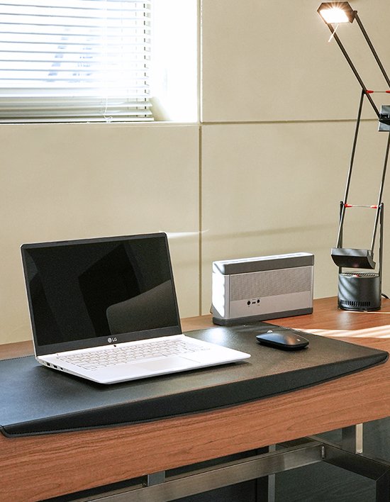 [다니카] 고급 와이드 가죽 철판 데스크패드 ㄱ자형 10종 (택1)