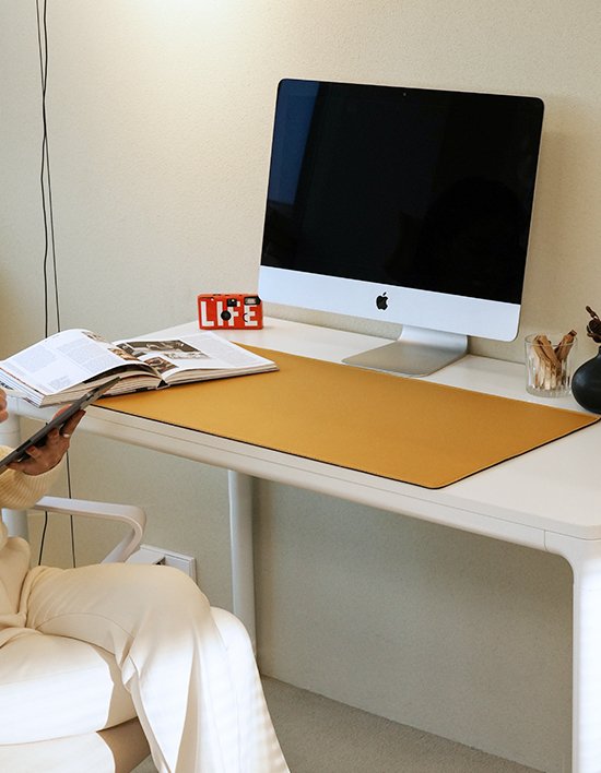 [다니카] 고급 와이드 가죽 철판 데스크패드 일반형 10종 (택1)