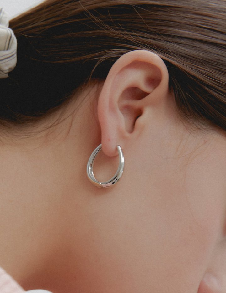 [프리모떼] 볼드 라운드 드롭 귀걸이