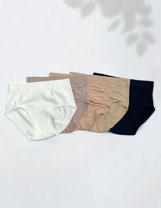 [세컨스킨] 심리스 스킨 라이트 데일리 팬티 5매입 4종 (택1)