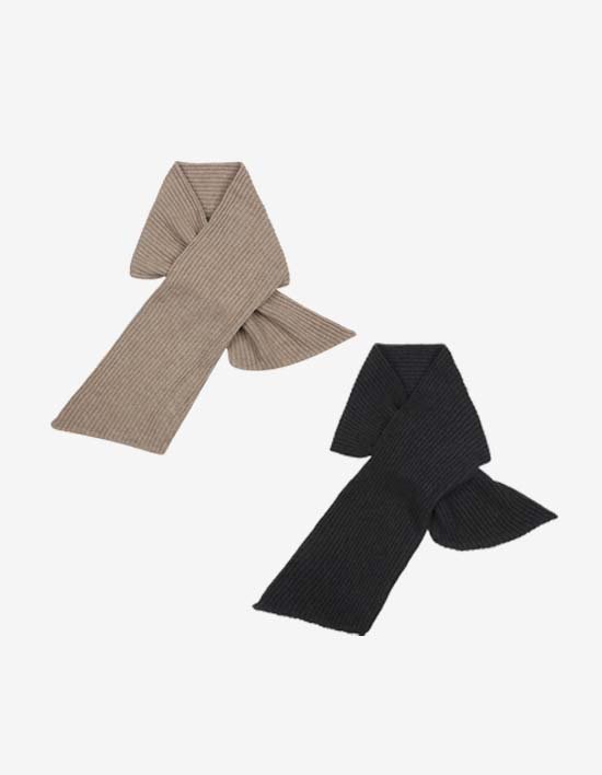 [세컨스킨] 3D 니트 울 머플러 2종(택1)