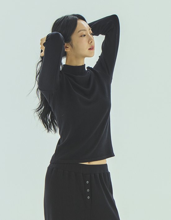 [세컨스킨] 심리스 골지 발열 파자마 탑 2종 (택1)