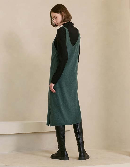 [세컨스킨]3D니트 뷔스티에 드레스 2종(택1)