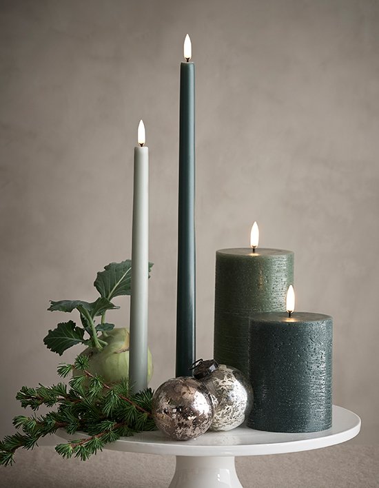 [우유니]  LED 클래식 테이퍼드 캔들 25cm(2개입) 4종 (택1)