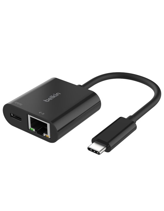 [벨킨] C타입 이더넷 100W 충전 어댑터 젠더 INC019bt