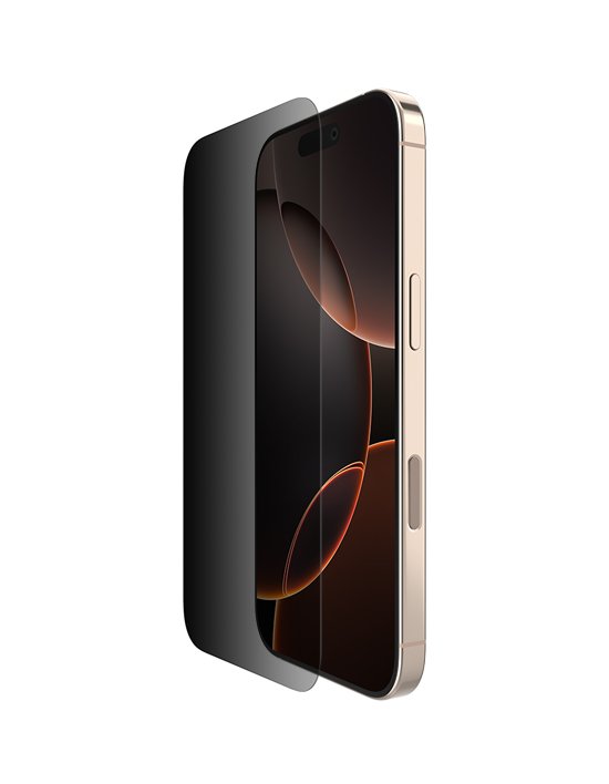 [벨킨] 아이폰16프로 인비지 사생활보호 프라이버시 강화유리 필름 OVA169fq