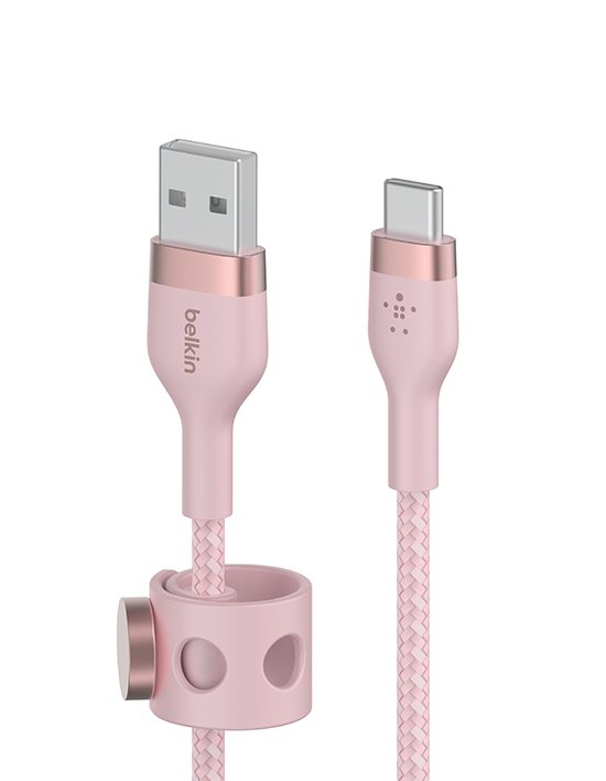 [벨킨] 프로 플렉스 USB-C타입 고속 충전 케이블 실리콘 1M CAB010bt1M