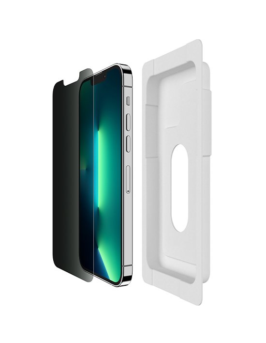 [벨킨] 아이폰13 13프로 템퍼드 프라이버시 항균 강화유리 필름 OVA081zz