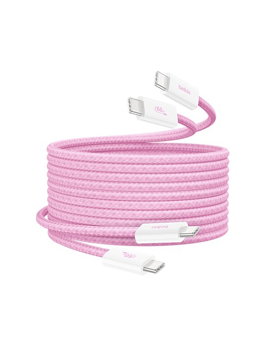 [벨킨] 60W C to C타입 브레이디드 고속 충전 케이블 1.5M 2팩 CAB018qc