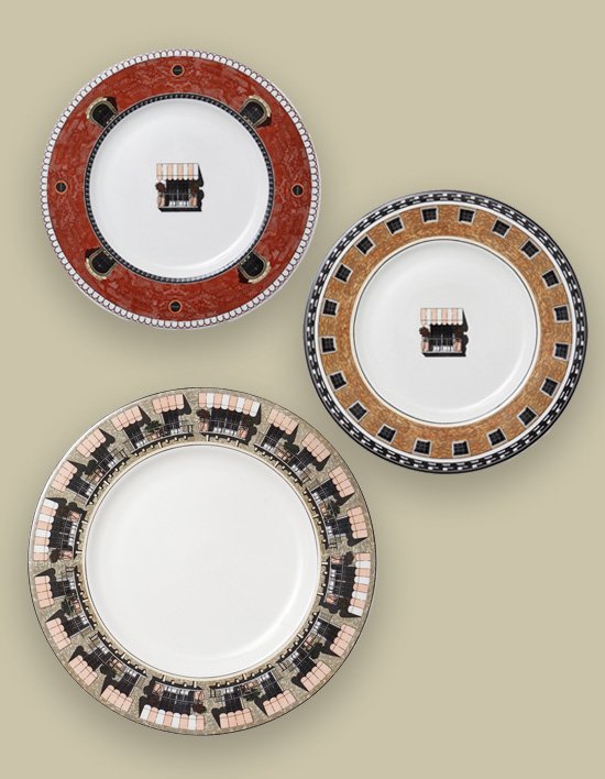 [프라우나X티보에렘] 아키텍처 컬렉션 호텔 판톰 접시 3종 택1