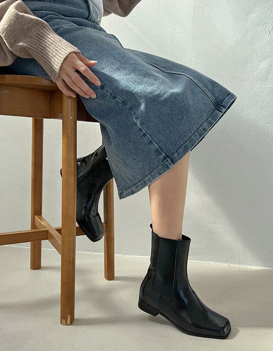 [레이지앤] Anes 컷팅 스퀘어 첼시부츠(2.5cm) _ ANK104 I 1종