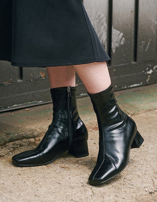 [레이지앤] Sage 스퀘어 스판 앵클부츠(4cm) _ ANK107 I 1종